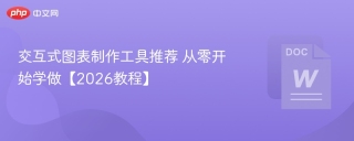 交互式图表制作工具推荐 从零开始学做【2026教程】