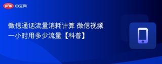 微信通话流量消耗计算 微信视频一小时用多少流量【科普】