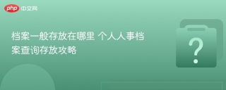 档案一般存放在哪里 个人人事档案查询存放攻略