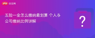 五险一金怎么缴纳最划算 个人与公司缴纳比例详解