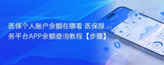 医保个人账户余额在哪看 医保服务平台APP余额查询教程【步骤】