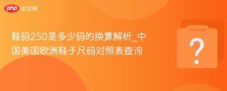 鞋码250是多少码的换算解析_中国美国欧洲鞋子尺码对照表查询