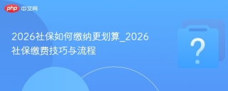 2026社保如何缴纳更划算_2026社保缴费技巧与流程