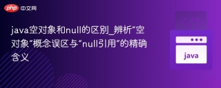java空对象和null的区别_辨析“空对象”概念误区与“null引用”的精确含义
