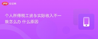 个人所得税工资与实际收入不一致怎么办 什么原因