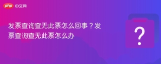发票查询查无此票怎么回事？发票查询查无此票怎么办