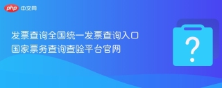 发票查询全国统一发票查询入口 国家票务查询查验平台官网