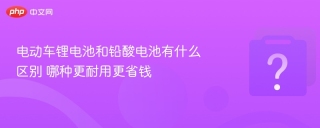 电动车锂电池和铅酸电池有什么区别 哪种更耐用更省钱