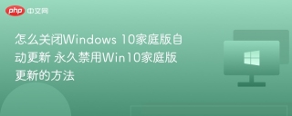 怎么关闭Windows 10家庭版自动更新 永久禁用Win10家庭版更新的方法