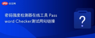 密码强度检测器在线工具 Password Checker测试网站链接