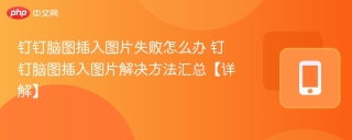 钉钉脑图插入图片失败怎么办 钉钉脑图插入图片解决方法汇总【详解】