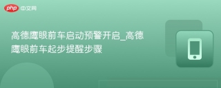高德鹰眼前车启动预警开启_高德鹰眼前车起步提醒步骤