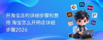 开淘宝店的详细步骤和费用 淘宝怎么开网店详细步骤2026