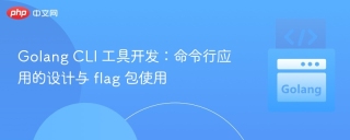 Golang CLI 工具开发：命令行应用的设计与 flag 包使用