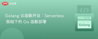 Golang 云函数开发：Serverless 架构下的 Go 函数部署