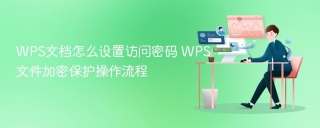WPS文档怎么设置访问密码 WPS文件加密保护操作流程