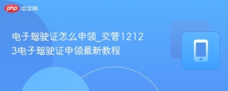 电子驾驶证怎么申领_交管12123电子驾驶证申领最新教程