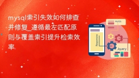 mysql索引失效如何排查并修复_遵循最左匹配原则与覆盖索引提升检索效率