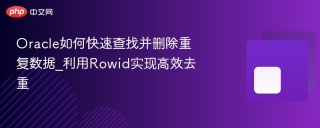 Oracle如何快速查找并删除重复数据_利用Rowid实现高效去重