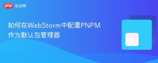 如何在WebStorm中配置PNPM作为默认包管理器