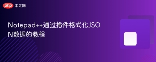 Notepad++通过插件格式化JSON数据的教程
