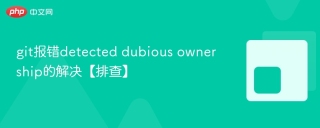 git报错detected dubious ownership的解决【排查】