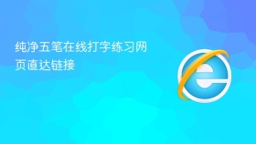 纯净五笔在线打字练习网页直达链接