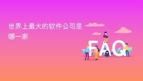 世界上最大的软件公司是哪一家