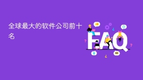 全球最大的软件公司前十名