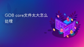 GDB core文件太大怎么处理