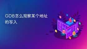 GDB怎么观察某个地址的写入