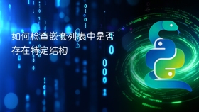 如何检查嵌套列表中是否存在特定结构