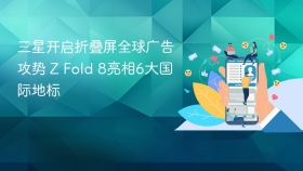 三星开启折叠屏全球广告攻势 Z Fold 8亮相6大国际地标