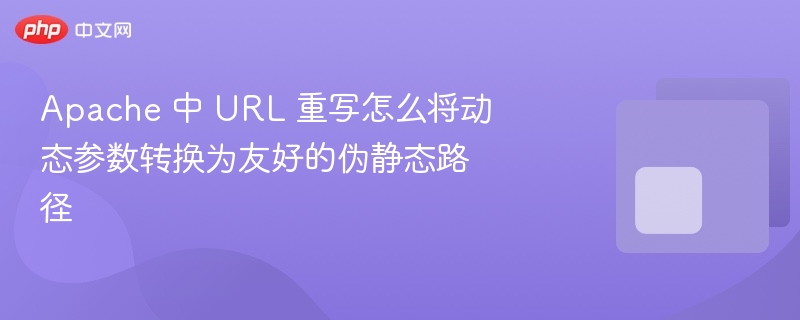apache 中 url 重写怎么将动态参数转换为友好的伪静态路径