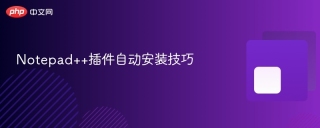 Notepad++插件自动安装技巧