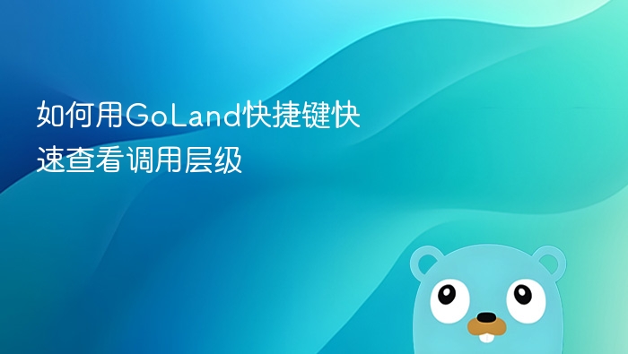 如何用goland快捷键快速查看调用层级