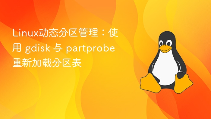 linux动态分区管理:使用 gdisk 与 partprobe 重新加载分区表