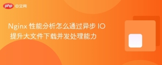 nginx 性能分析怎么通过异步 io 提升大文件下载并发处理能力