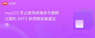 macos 怎么使用终端命令删除过期的 apfs 快照释放磁盘空间