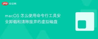 macos 怎么使用命令行工具安全卸载和清除废弃的虚拟磁盘