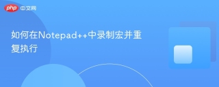 如何在notepad++中录制宏并重复执行