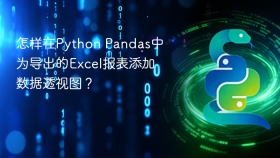 怎样在python pandas中为导出的excel报表添加数据透视图?