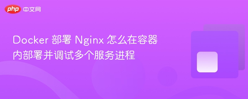 docker 部署 nginx 怎么在容器内部署并调试多个服务进程