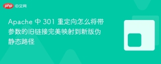 Apache 中 301 重定向怎么将带参数的旧链接完美映射到新版伪静态路径