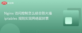 nginx 访问控制怎么结合防火墙 iptables 规则实现网络层封禁