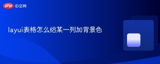 layui表格怎么给某一列加背景色