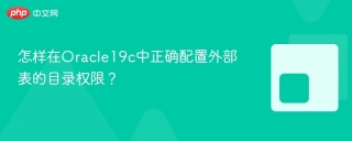 怎样在Oracle19c中正确配置外部表的目录权限？