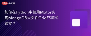 如何在Python中使用Motor实现MongoDB大文件GridFS流式读写？