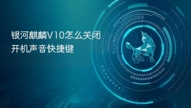 银河麒麟V10怎么关闭开机声音快捷键