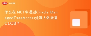 怎么在.NET中通过Oracle.ManagedDataAccess处理大数据量CLOB？